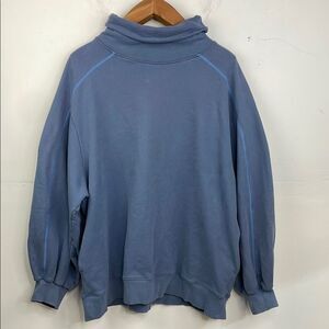 LIT Activewear Oversized Whisper Turtleneck Sweatshirt size XXL Bluish